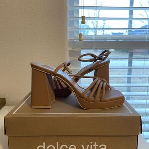 Dolce Vita Tan Women's Platform Sandals